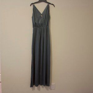 H&M silky turquoise dress